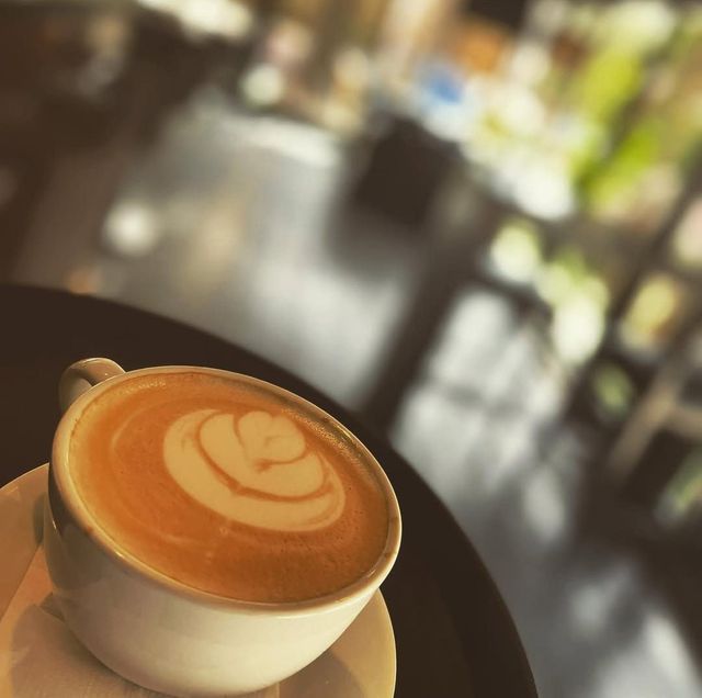 Cappuccino on a table at Cozy